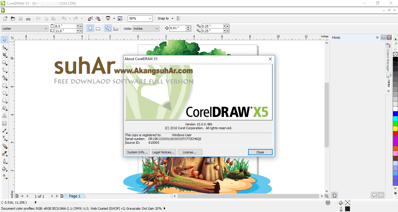 coreldraw graphics suite x5 serial number and activation code
